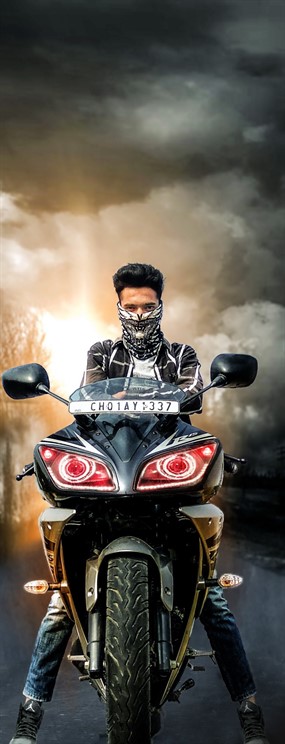 骑摩托车霸气图片